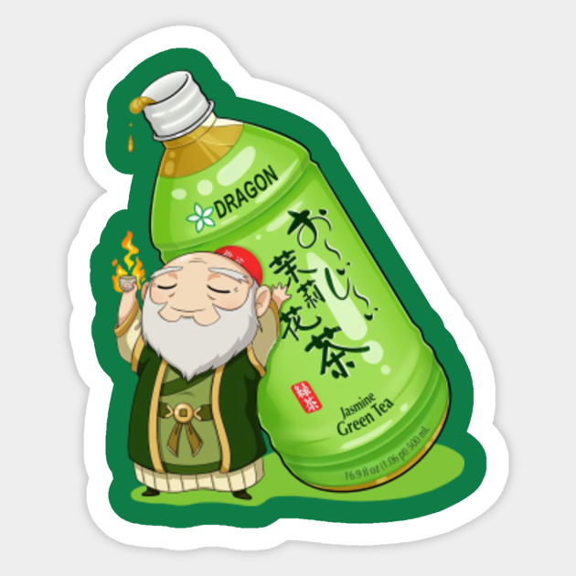 Uncle iroh Jasmine Green Tea Uncle Iroh Sticker TeePublic